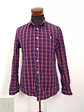 Camisa Hombre Clockhouse Rojo Azul Cuadros Talla L SLIM - Miniatura 1