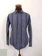 Camisa Hombre Mans World Gris Azul Rayas Talla XL - Miniatura 1
