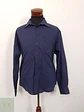 Camisa Hombre Mative Azul Liso Talla L - Miniatura 1