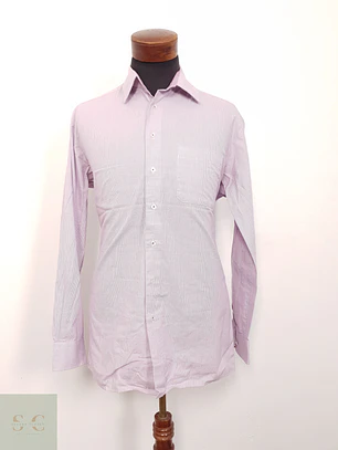 Camisa Hombre Nobel Ligue Rosa Microcuadros Talla L