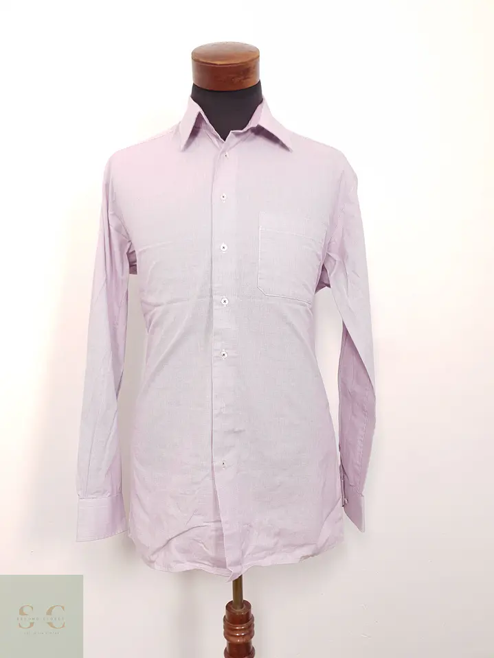 Camisa Hombre Nobel Ligue Rosa Microcuadros Talla L 1