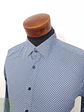 Camisa Hombre Olymp Azul Microcuadros Talla M - Miniatura 2
