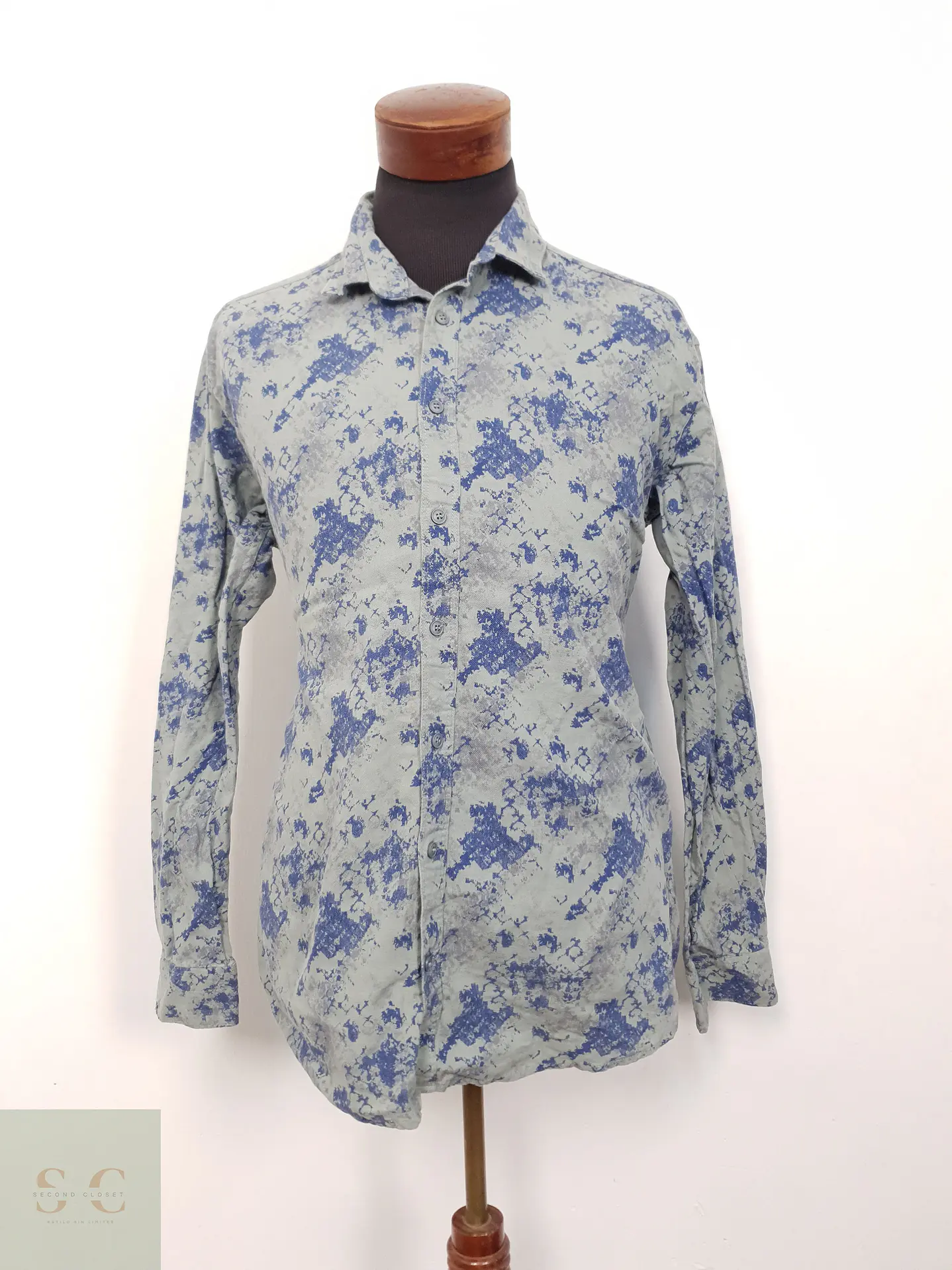 Camisa Hombre Machinist Verde Azul Talla XXL 1