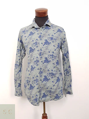 Camisa Hombre Machinist Verde Azul Talla XXL