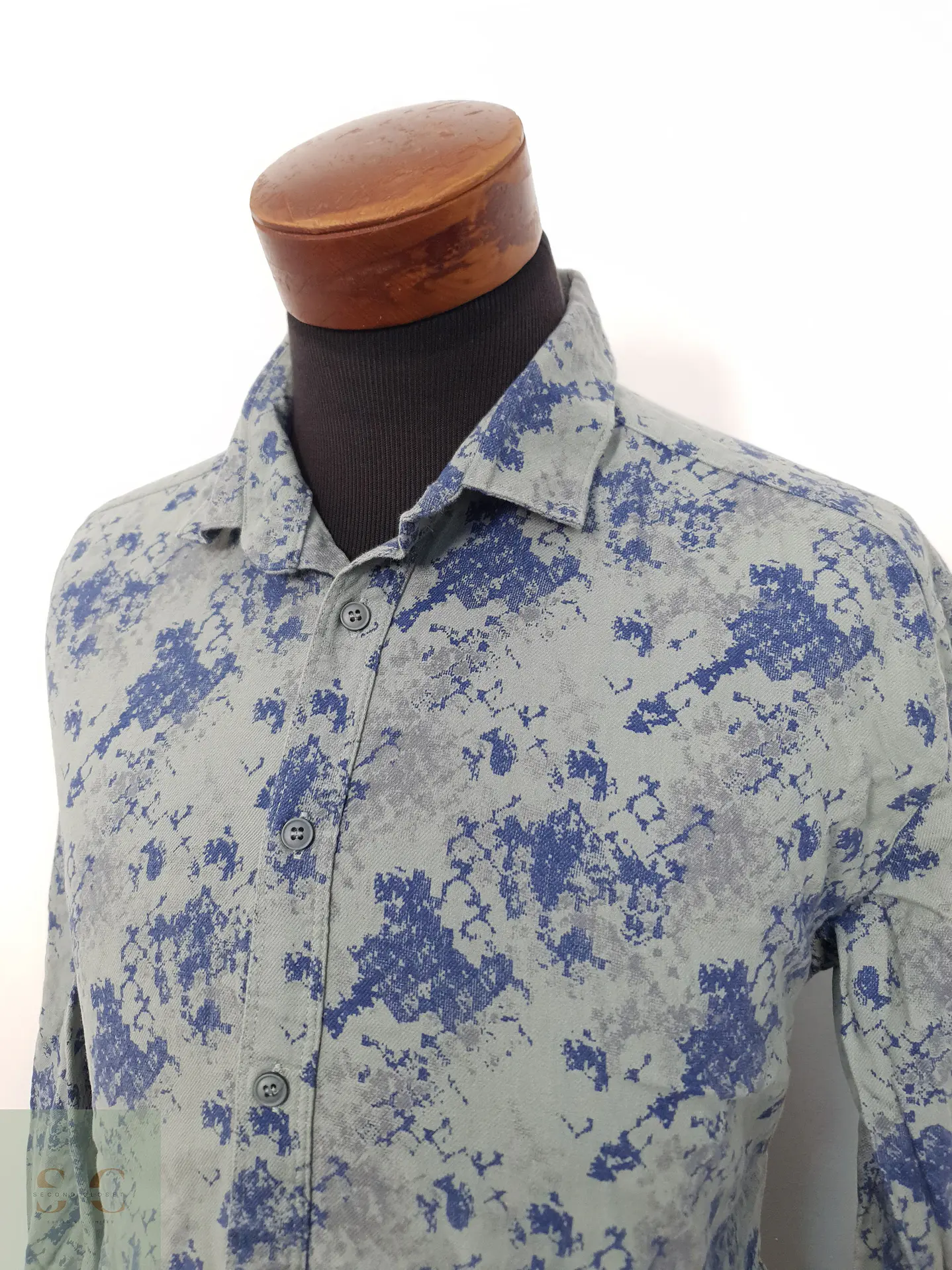 Camisa Hombre Machinist Verde Azul Talla XXL 2