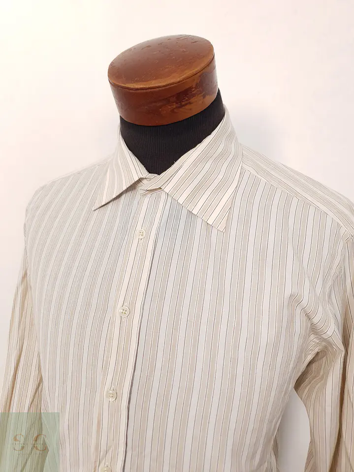 Camisa Hombre Bexley Beige Rayas Talla L 2