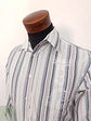 Camisa Hombre Southern Blanca Azul Gris Rayas Talla S - Miniatura 2