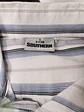 Camisa Hombre Southern Blanca Azul Gris Rayas Talla S - Miniatura 3