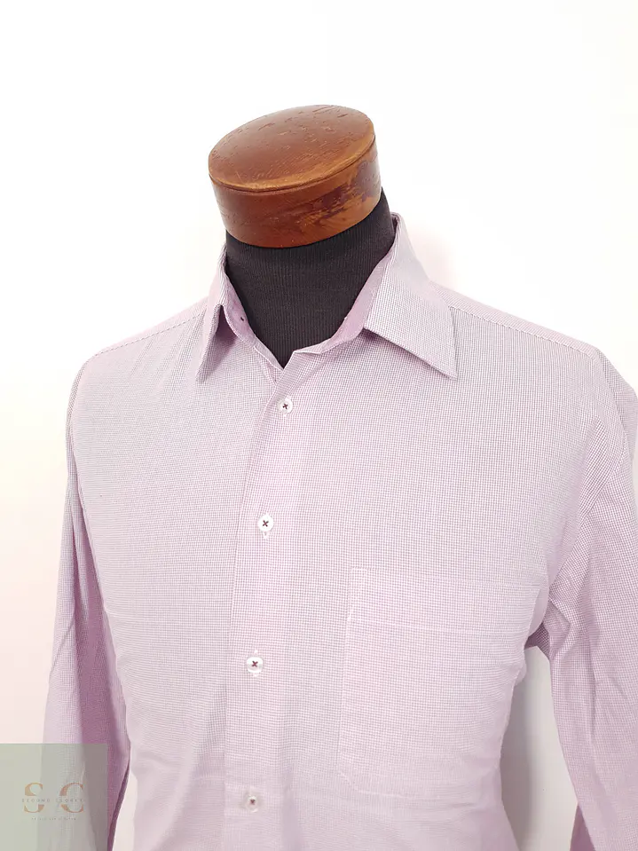 Camisa Hombre Nobel Ligue Rosa Microcuadros Talla L 2