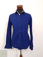 Camisa Hombre Vintage Azul Liso Talla XL - Miniatura 1