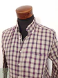 Camisa Hombre Canda Rojo Beige Azul Cuadros Talla M - Miniatura 2