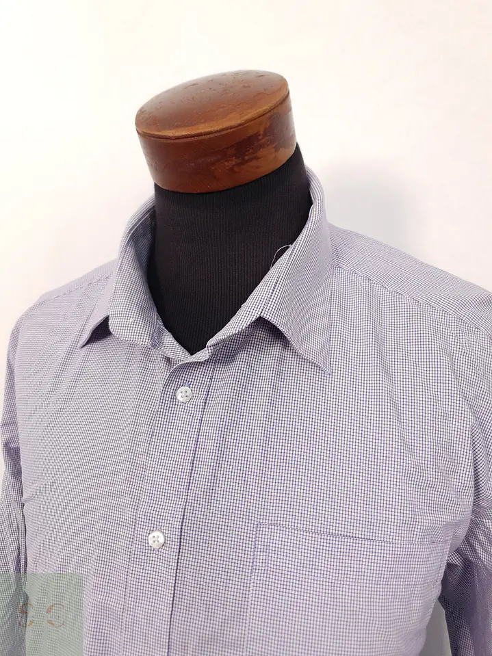 Camisa Hombre Canda Violeta Microcuadros Talla XXL 2