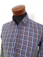 Camisa Hombre Canda Azul Café Cuadros Talla M - Miniatura 2