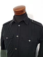 Camisa Hombre H&M Negro Lisa Talla M - Miniatura 2