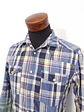 Camisa Hombre Vintage Cloth Azul Cuadros Talla S - Miniatura 2
