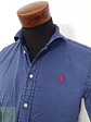Camisa Hombre Polo Ralph Lauren Azul Liso Talla XS - Miniatura 3