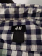 Camisa Hombre H&M Azul Blanco Cuadros Talla L SLIM - Miniatura 3