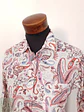 Camisa Hombre Replay Rojo Rosa Blanco Paisley Talla L SLIM - Miniatura 2