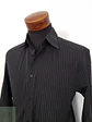 Camisa Hombre Conwell Negro Naranjo Rayas Talla L - Miniatura 2