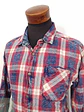 Camisa Hombre Tom Tompson Rojo Azul Blanco Cuadros Talla XL - Miniatura 2