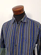 Camisa Hombre Mans World Gris Azul Rayas Talla XL - Miniatura 3