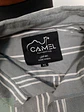 Camisa Hombre Camel Gris Rayas Talla XL - Miniatura 3