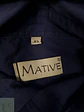 Camisa Hombre Mative Azul Liso Talla L - Miniatura 3