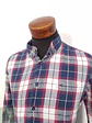 Camisa Hombre Casamoda Azul Rojo Cuadros Talla XXL - Miniatura 2