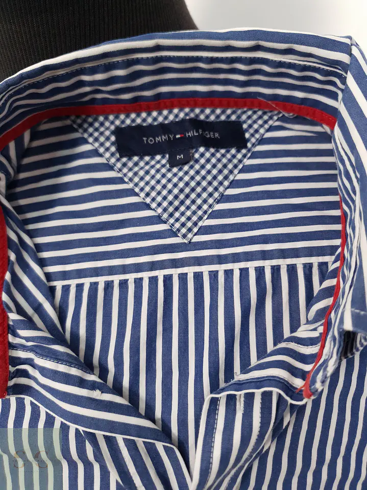 Camisa Hombre Tommy Hilfiger Azul Rayas Talla M 3