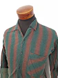 Camisa Hombre Vintage Verde Burdeos Rayas Talla L - Miniatura 2