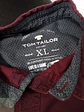 Camisa Hombre Tom Tailor Burdeos Microdibujo Talla XL - Miniatura 3