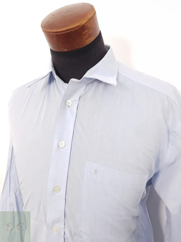 Camisa Hombre Eterna Celeste Liso Vestir Talla L 2