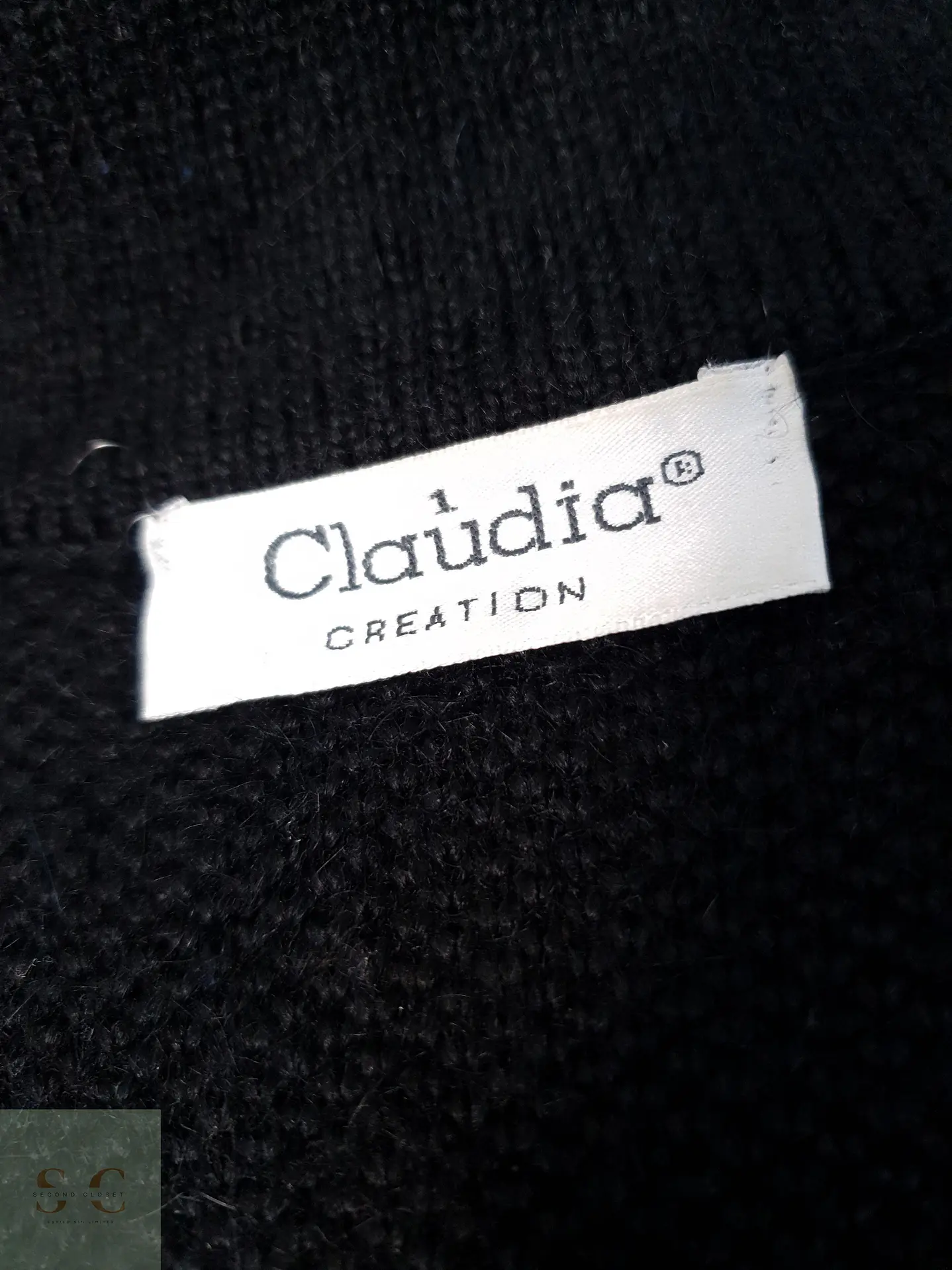 Abrigo Mujer Claudia Lana Negro Talla M 4