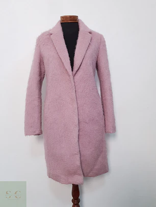 Abrigo Mujer lana H&M Rosa Talla M