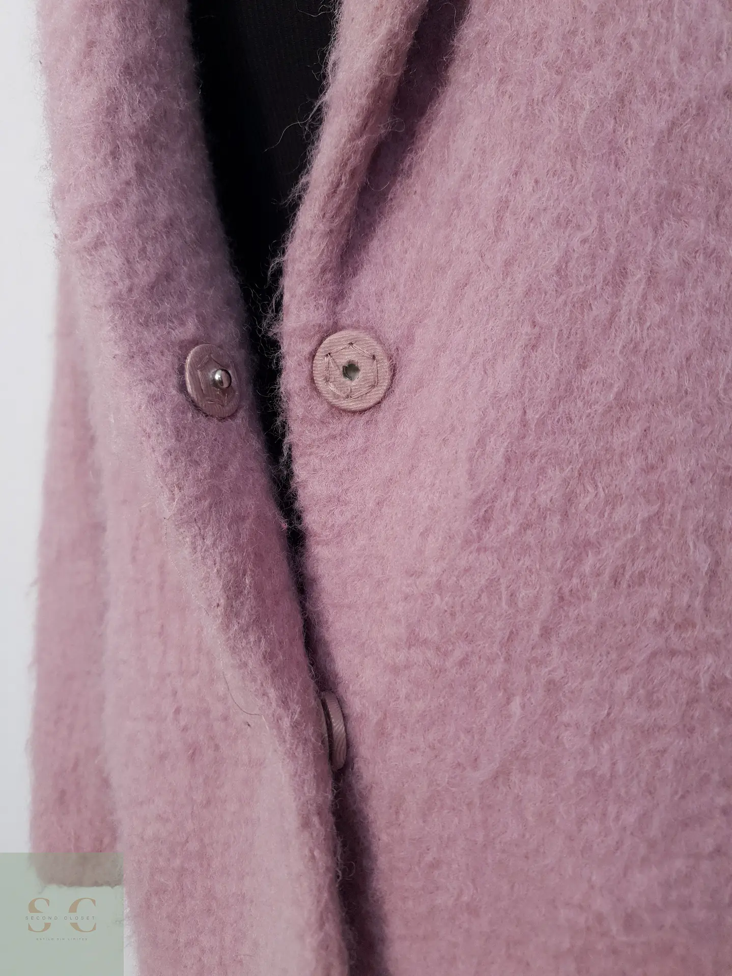 Abrigo Mujer H&M Rosa Talla M 5