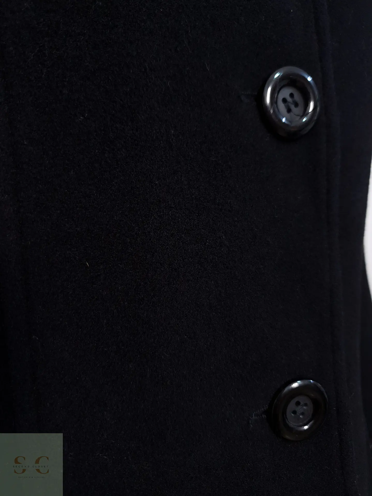 Abrigo Mujer Yessica Lana Virgen Negro Talla M 5