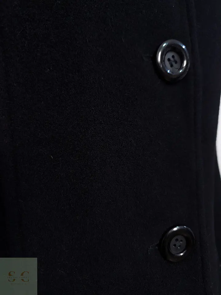 Abrigo Mujer Yessica Lana Virgen Negro Talla M 5