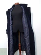 Abrigo Largo Lana Mujer Azul Marino Cruzado Talla ML - Miniatura 6