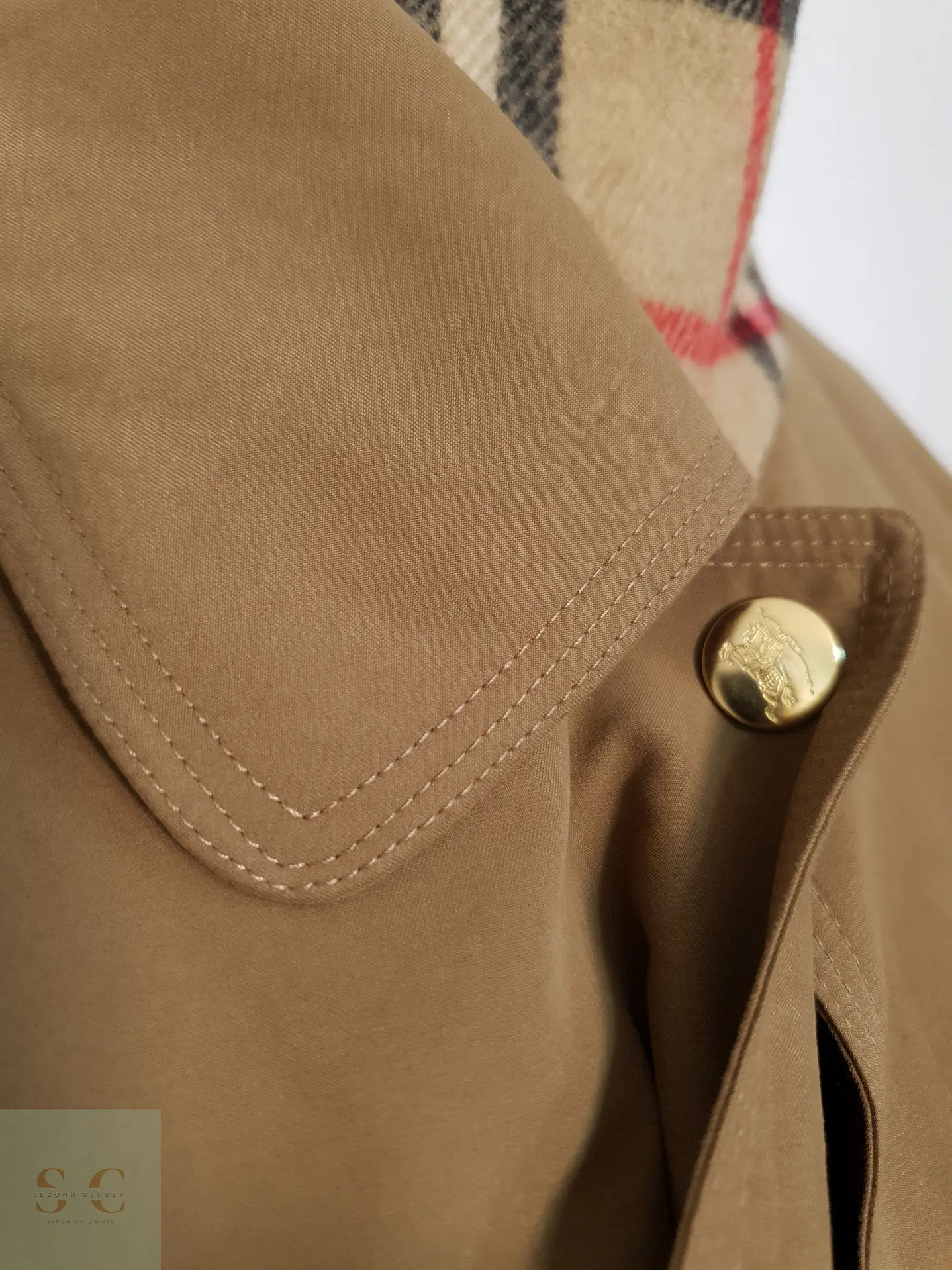 Trench Mujer Burberrys Beige Talla XXL 8