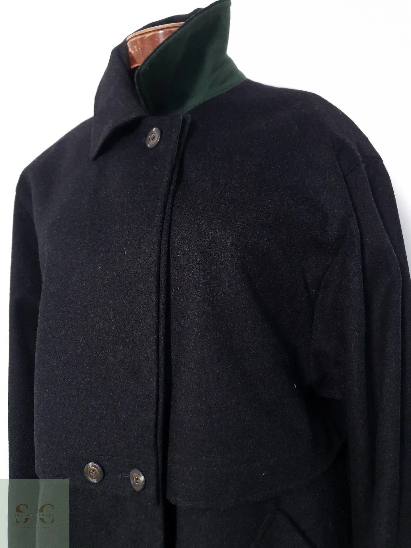 Abrigo Largo Mujer Tofana Lana Plomo Talla XL 4