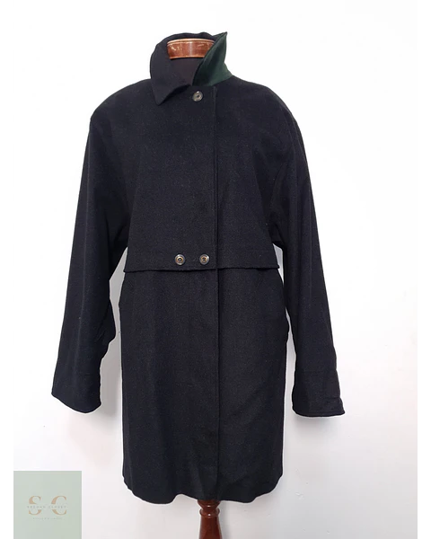 Abrigo Largo Mujer Tofana Lana Plomo Talla XL