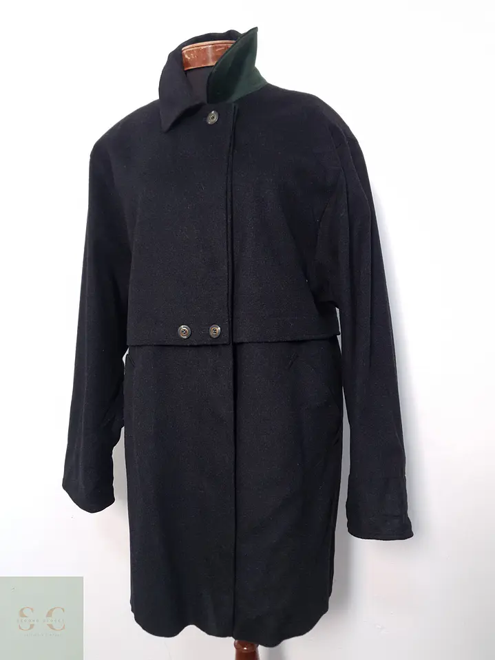 Abrigo Largo Mujer Tofana Lana Plomo Talla XL 6