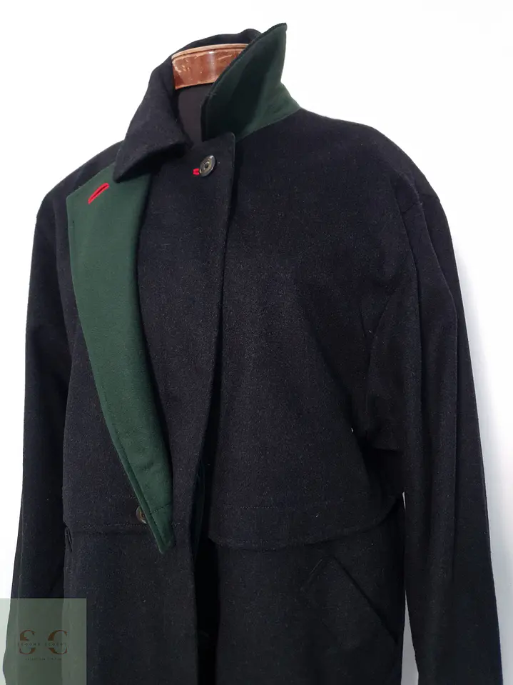 Abrigo Largo Mujer Tofana Lana Plomo Talla XL 1