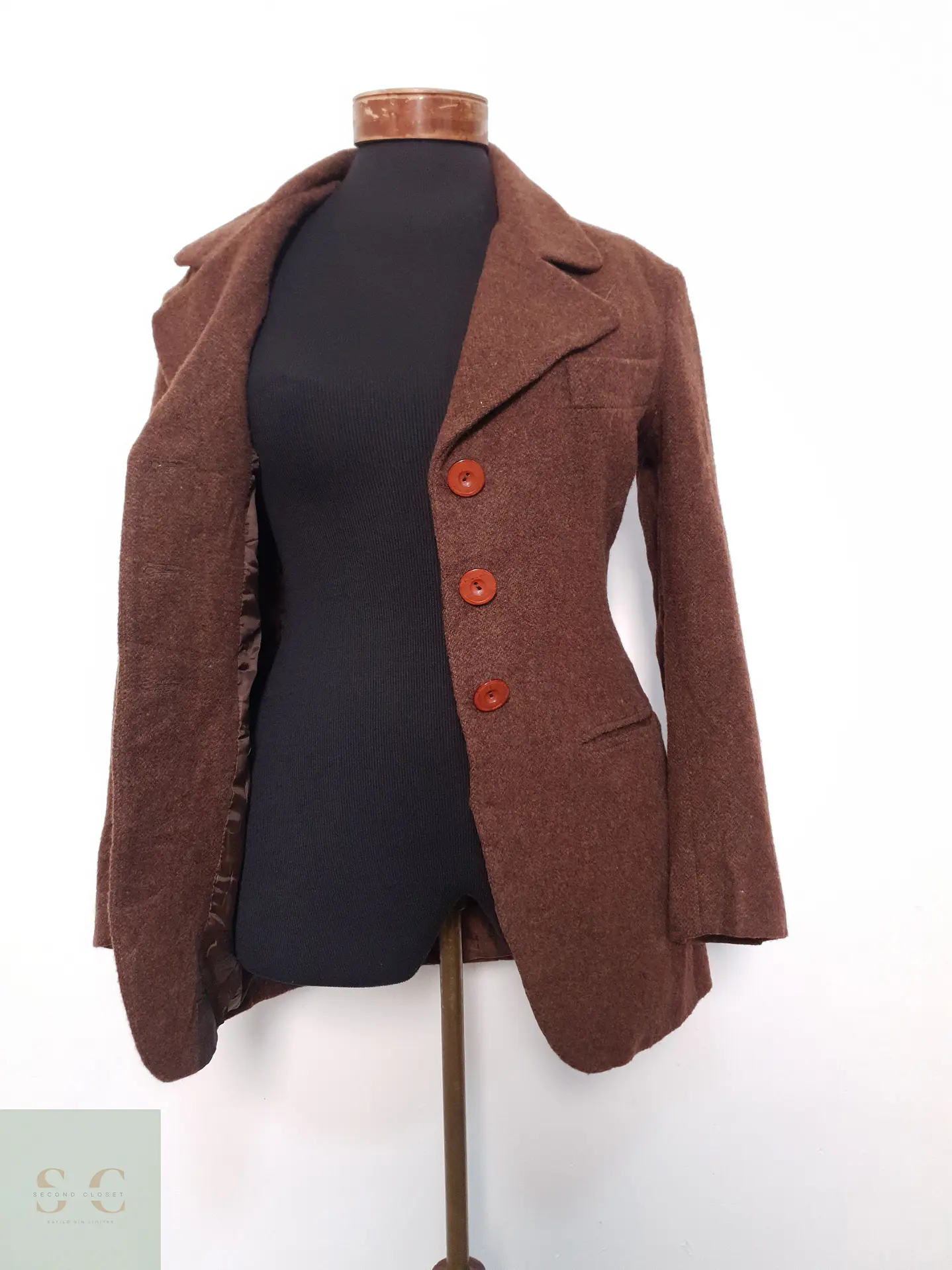 Blazer Mujer Australia Café Talla M 4