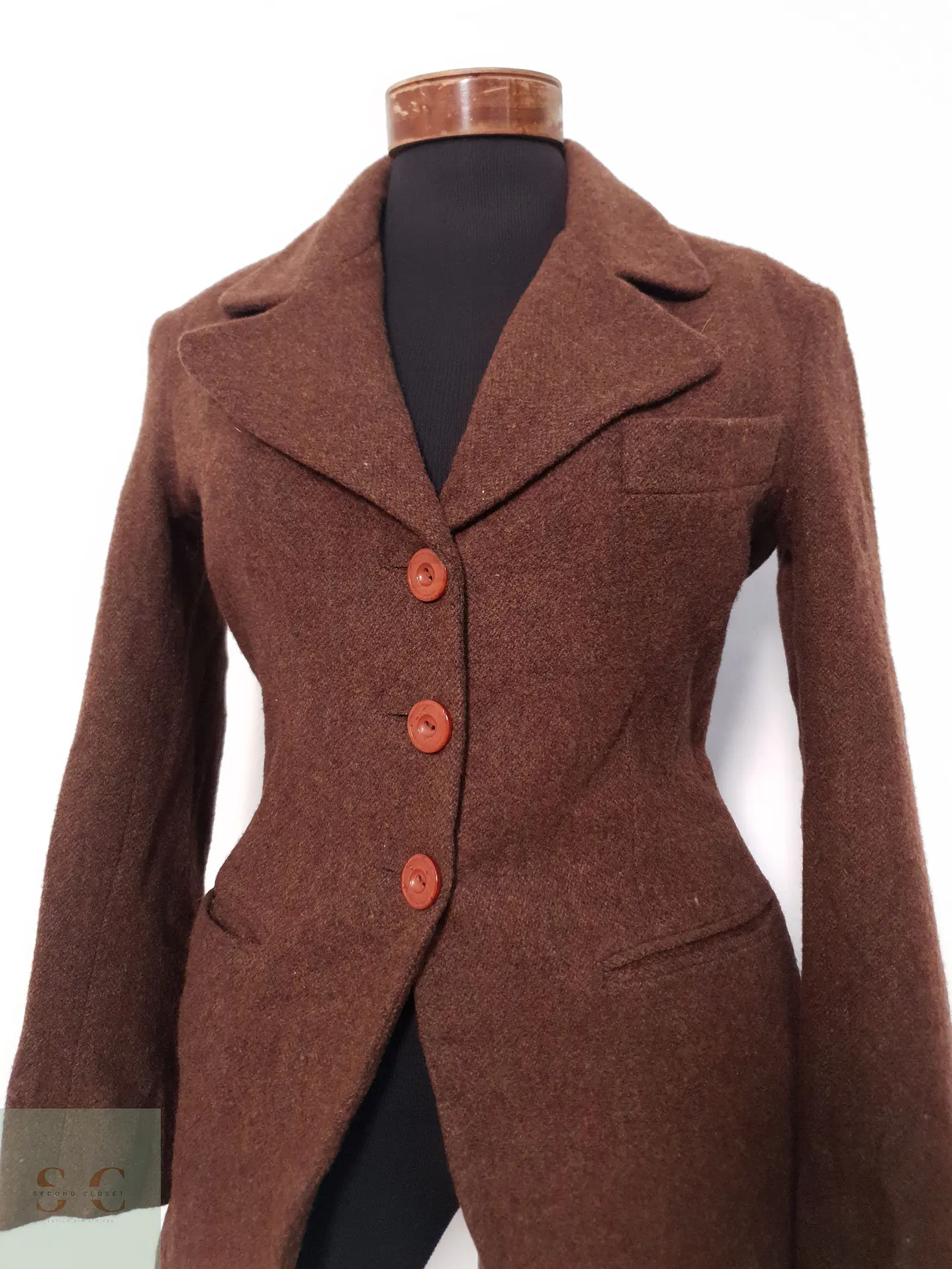 Blazer Mujer Australia Café Talla M 6