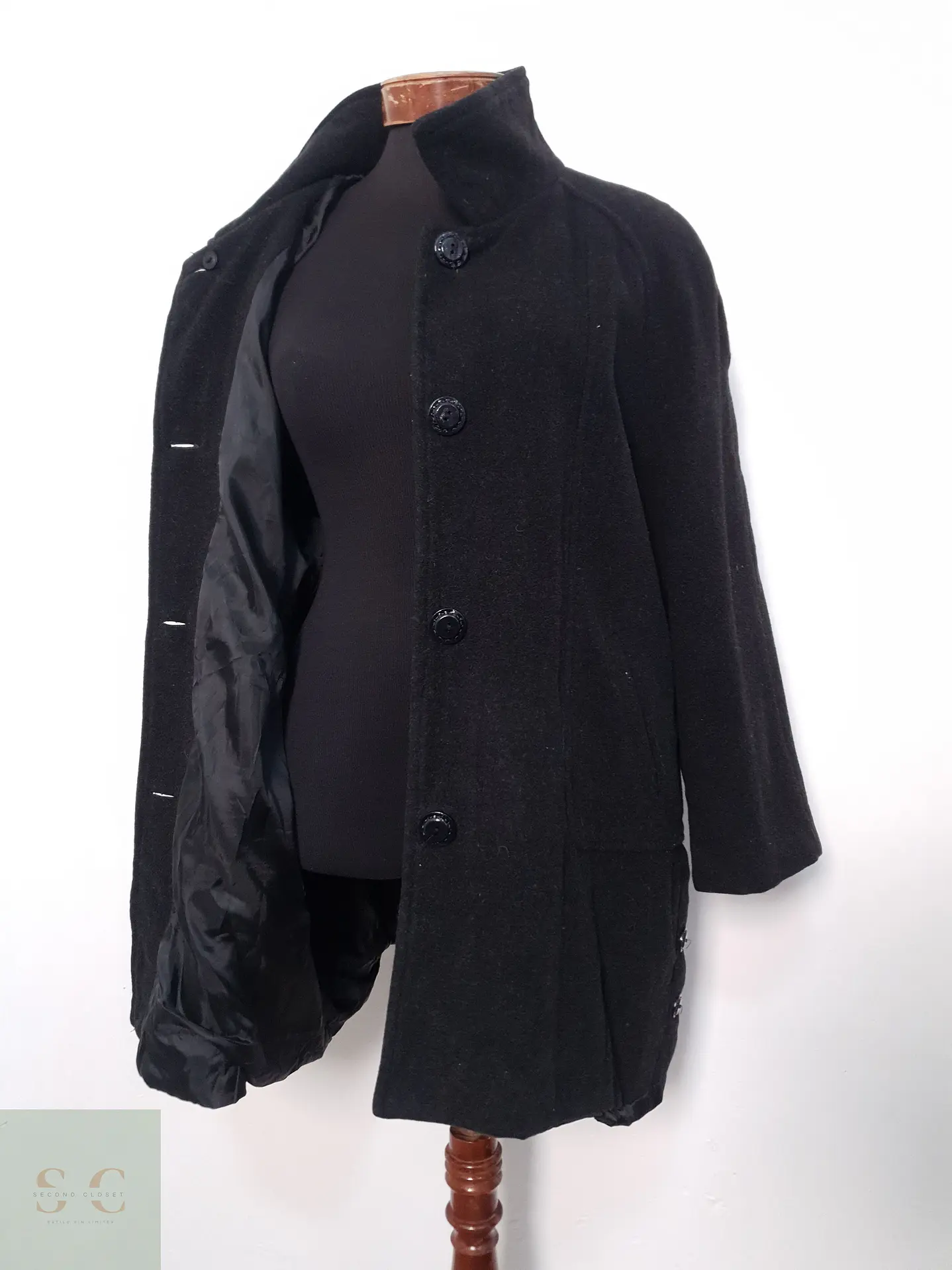 Abrigo Mujer Lana Marengo Talla XL 5