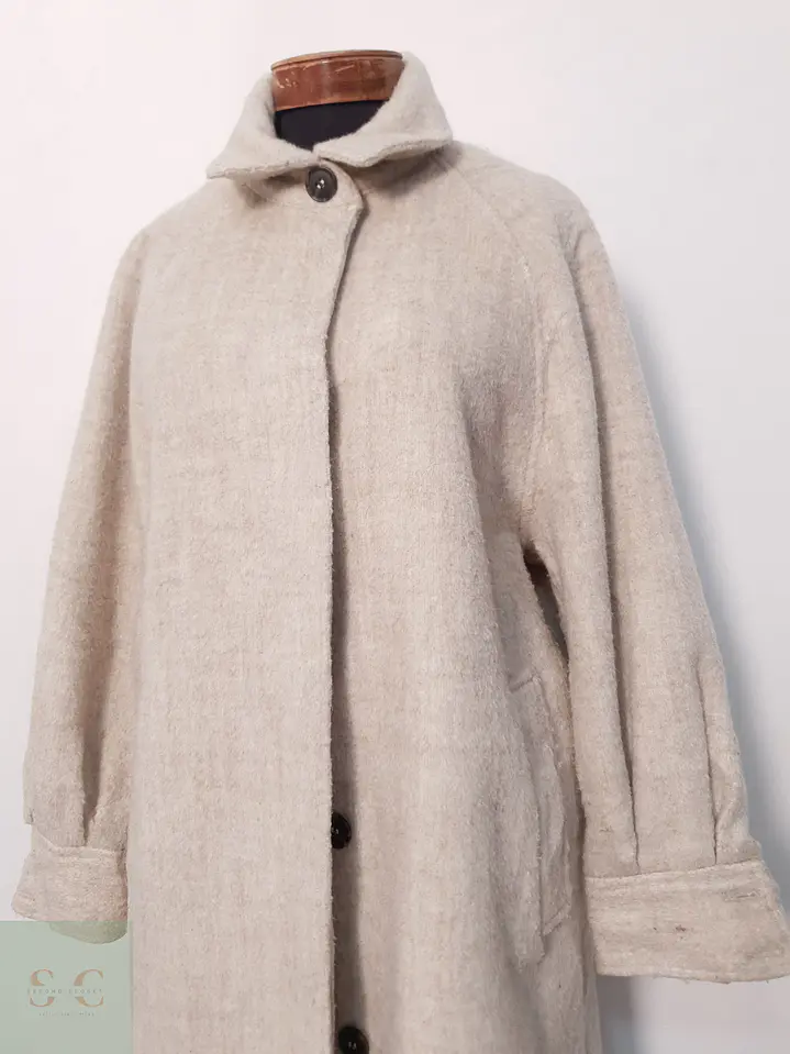 Abrigo Mujer H&M Beige Talla XL 3