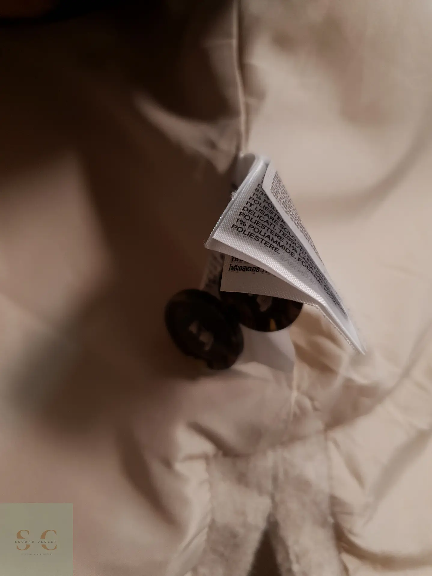 Abrigo Mujer H&M Beige Talla XL 6