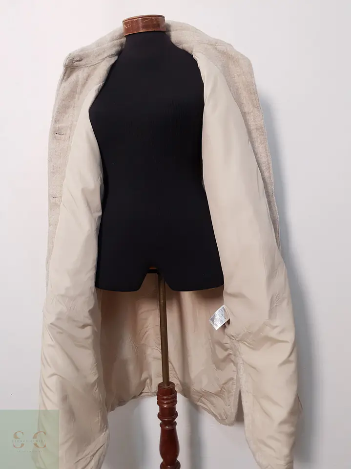 Abrigo Mujer H&M Beige Talla XL 8