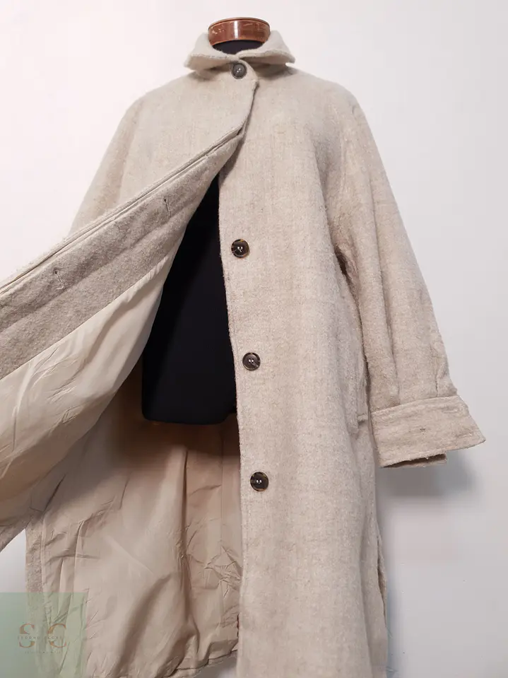 Abrigo Mujer H&M Beige Talla XL 12